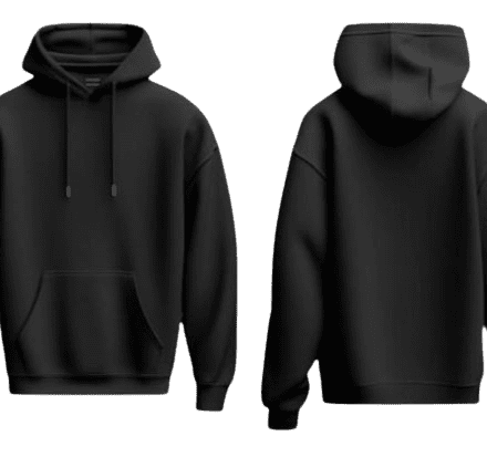 Eagle logo black hoodie