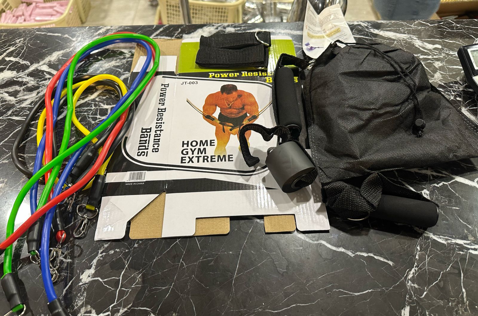 11 Piece Power Resistance Band Set Strength Training Yoga Sports - Image 7