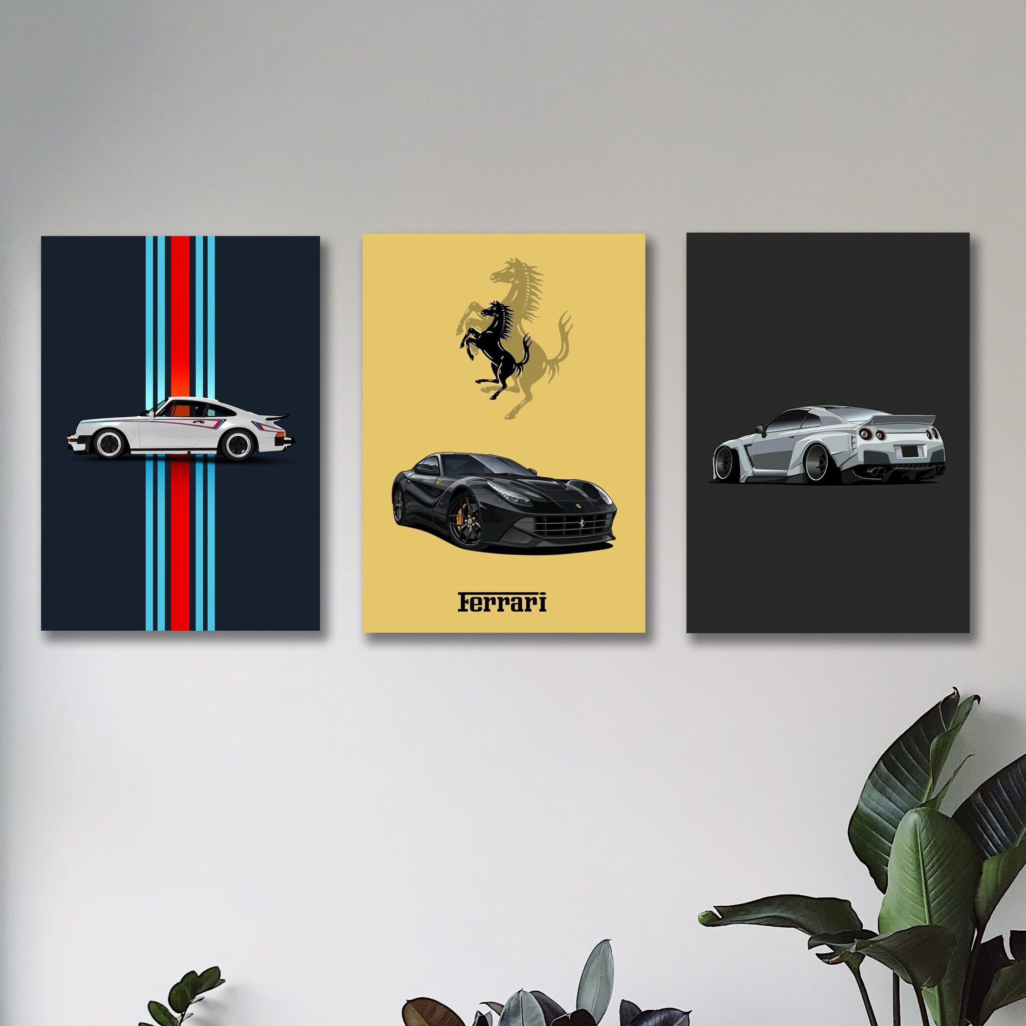 sports car wooden art