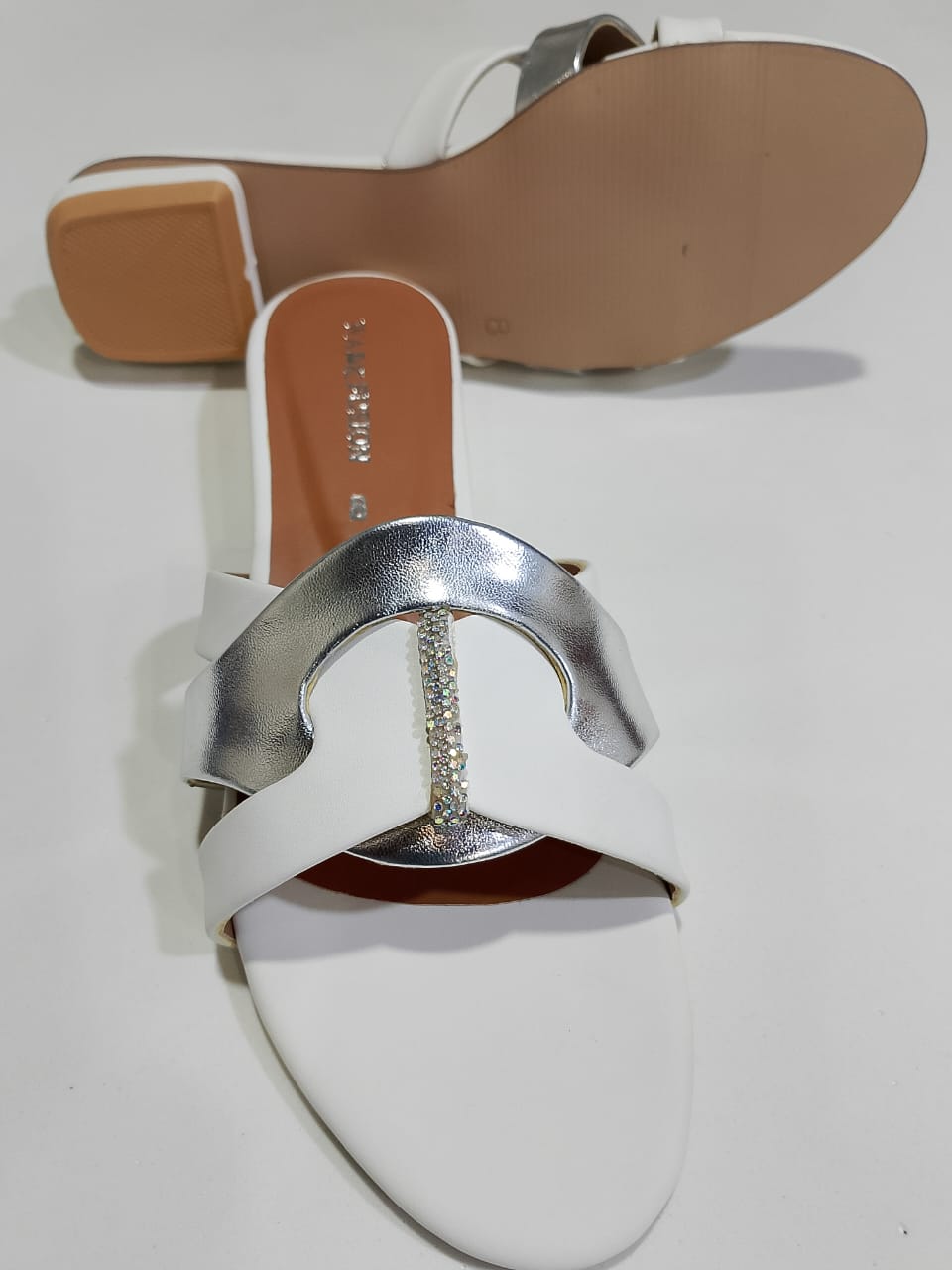 Silver & White Slippers4