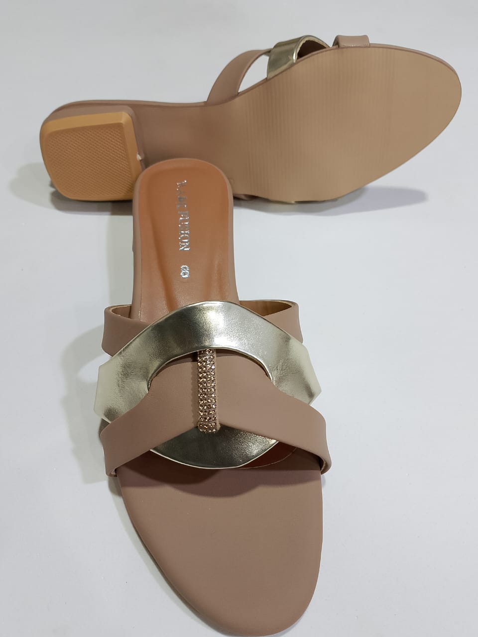 tan & gold slipper 2