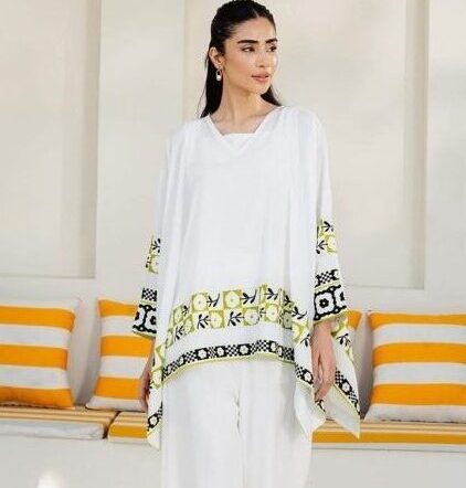 3 peice white lawn suit