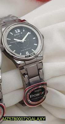 couple silver watch