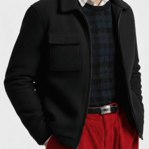 Black ZIP-UP Fleece Jacket