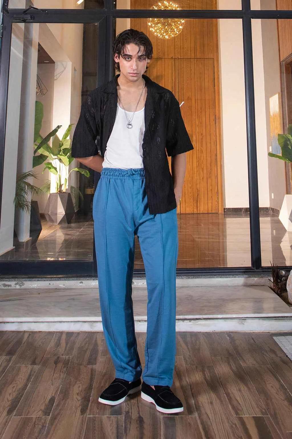 Midnight Black Textured Shirt