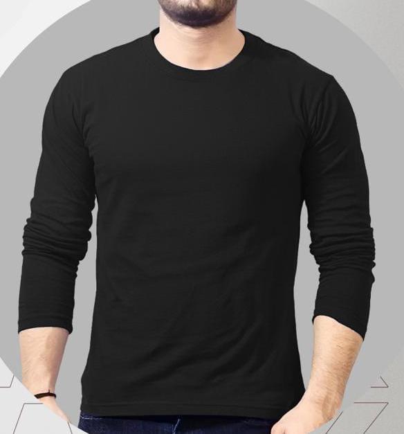 Men's Cotton Plain Round Neck T-Shirt - Image 11