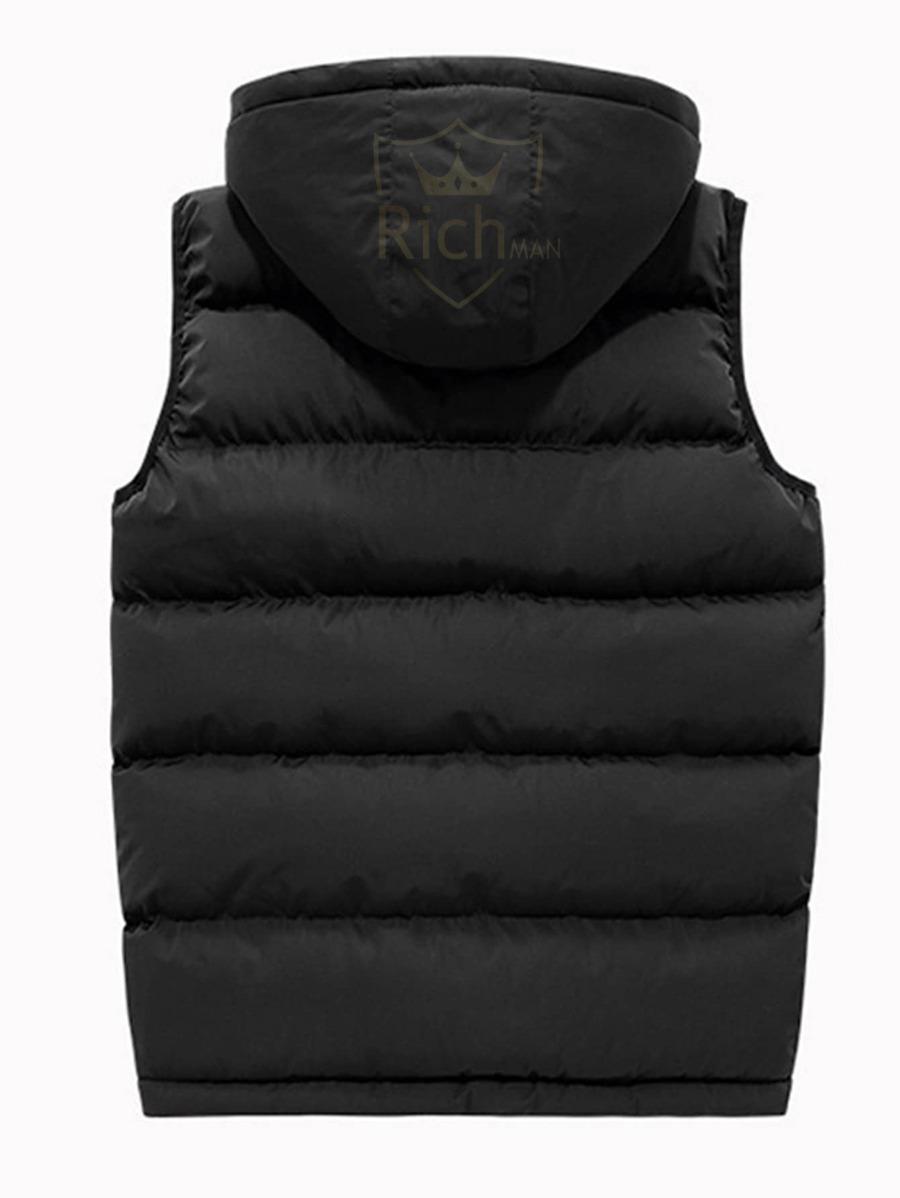 black sleeveless puffer jacket 1